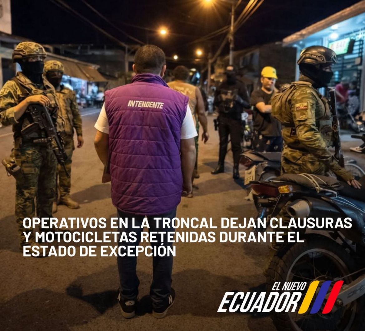 Operativos de control en La Troncal